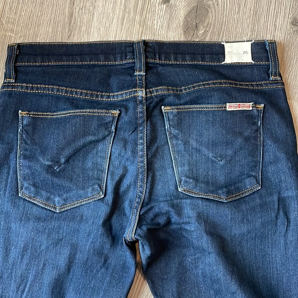 Hudson Jeans Nico midrise super skinny, dark blue jeans. - Picture 6 of 7